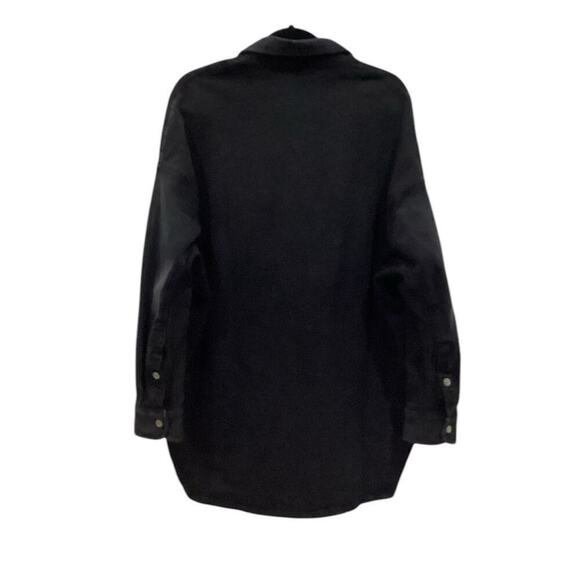 Frank & Eileen McLoughlin Utility Jacket Italian Dream Denim In Black Size Small - Picture 11 of 15